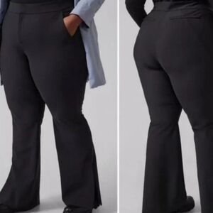 Athleta Black Stellar Flare Pants Plus Size 24 NWOT